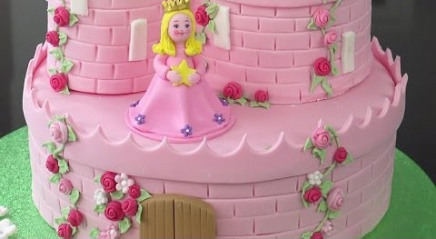 Enchanted in Pink Castle Cake